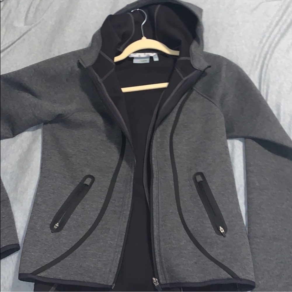 Athleta Gray Zip-Up Hoodie